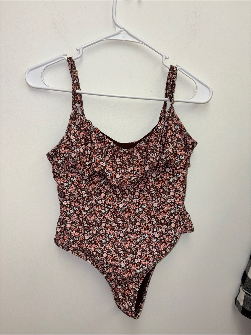 refuge Brown Floral One-Piece Swimsuit